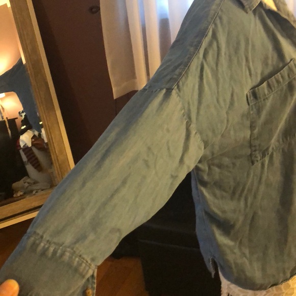 Vintage Inspired Denim Boho Button Down - Picture 3 of 5